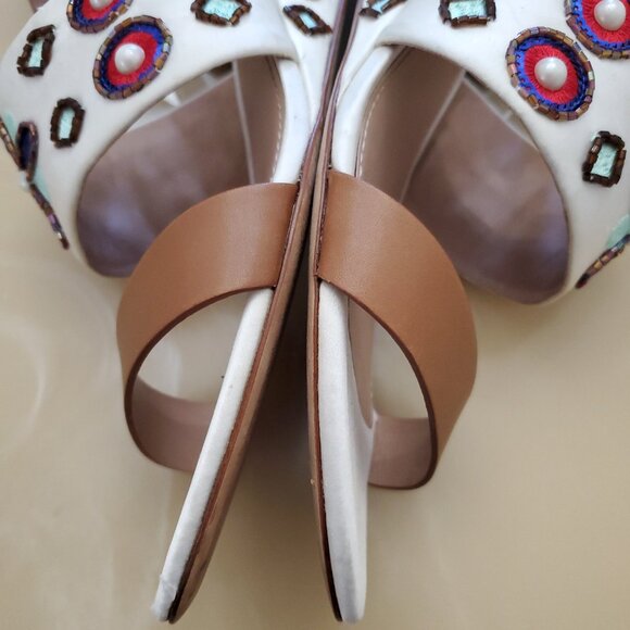 Tory Burch Estella Embellished Sandal Size 10 - Picture 10 of 16